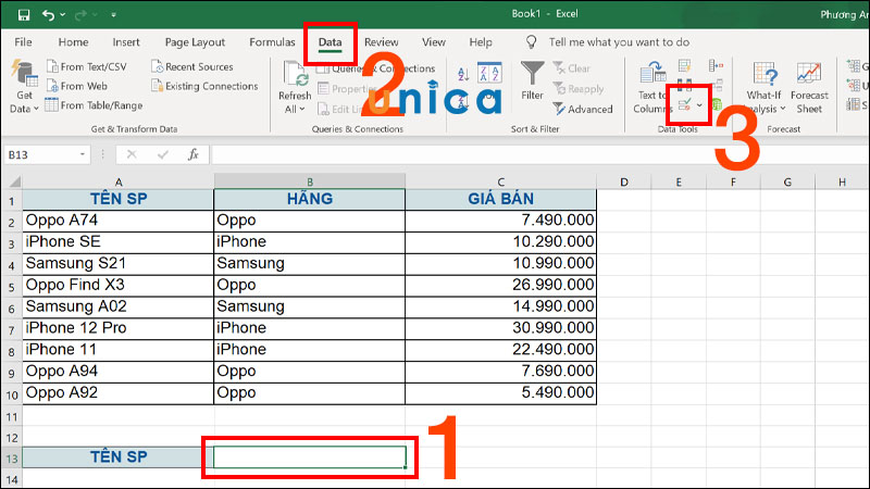 cach-tao-danh-sach-tha-xuong-trong-excel-3