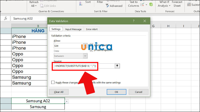 cach-tao-danh-sach-tha-xuong-trong-excel-14