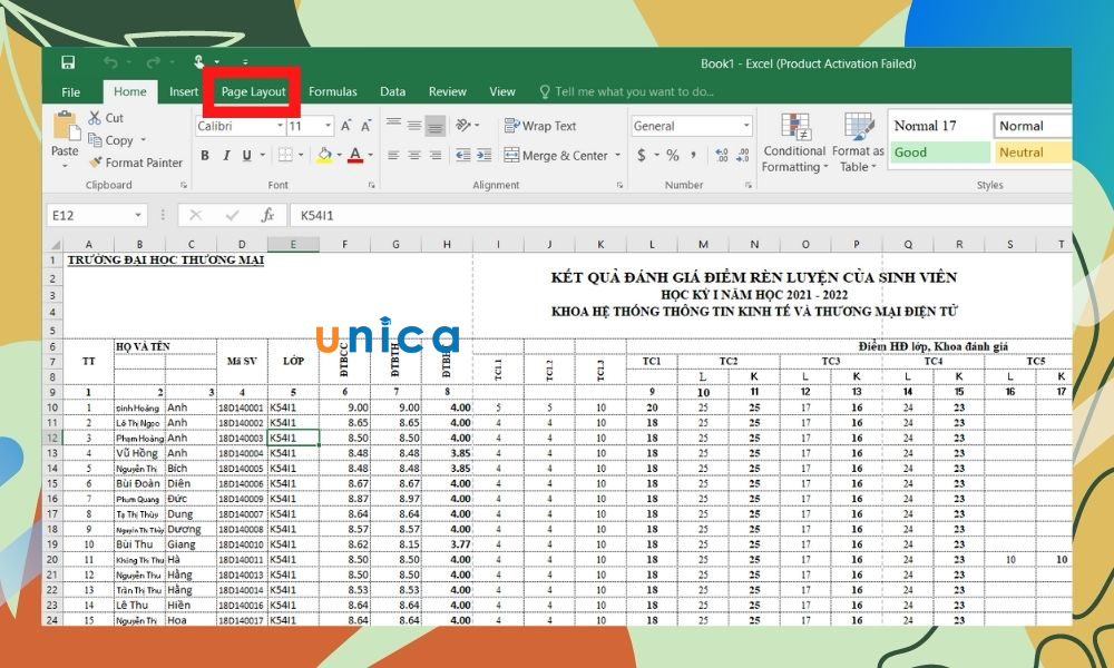 In-Excel-vua-trang-giay-A4-bang-Page-Layout