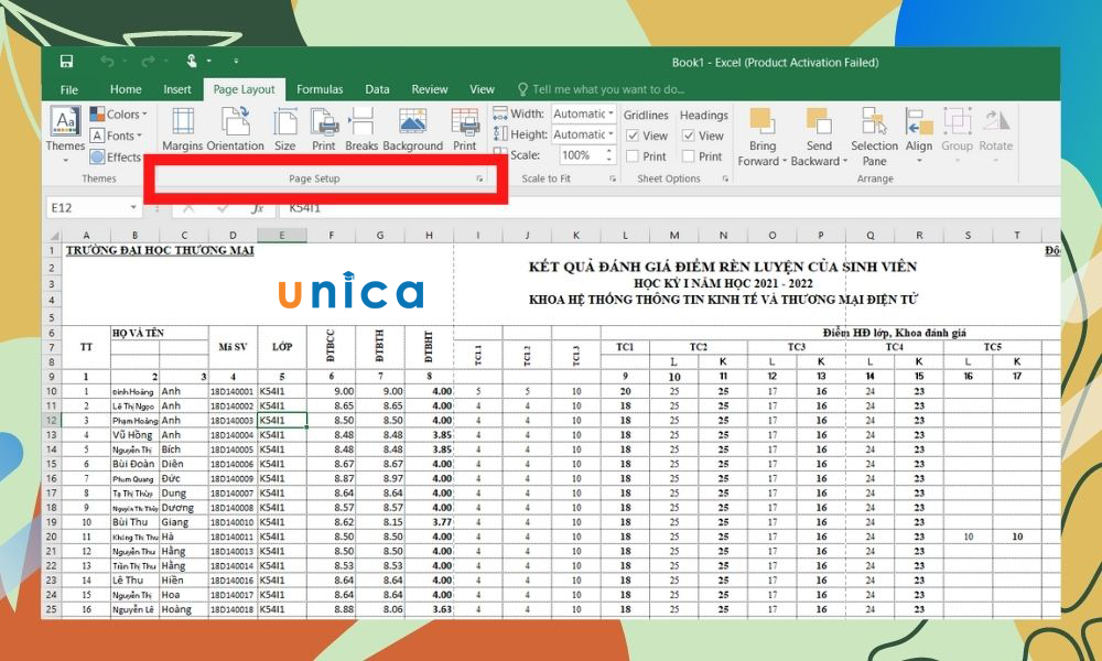 In-Excel-vua-trang-giay-A4-bang-Page-Layout