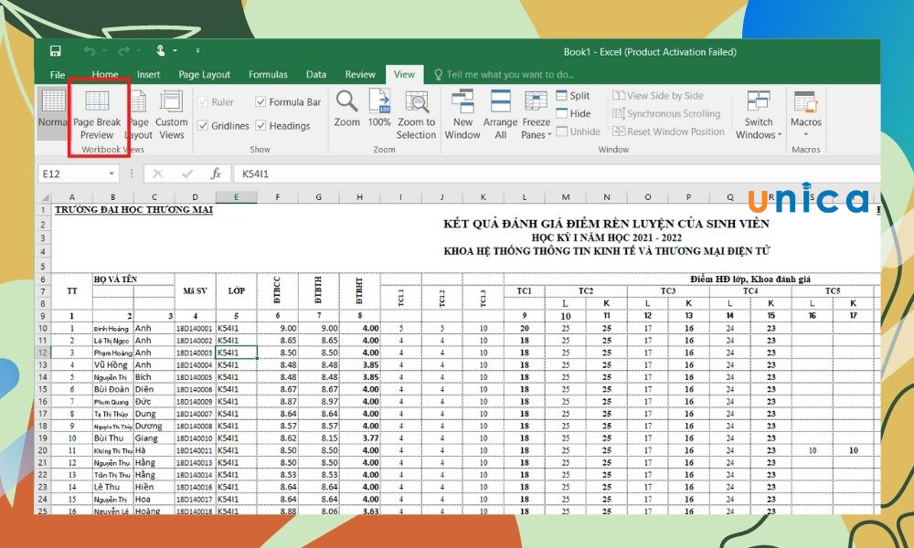 In-Excel-vua-trang-giay-A4-bang-Page-Break-Preview