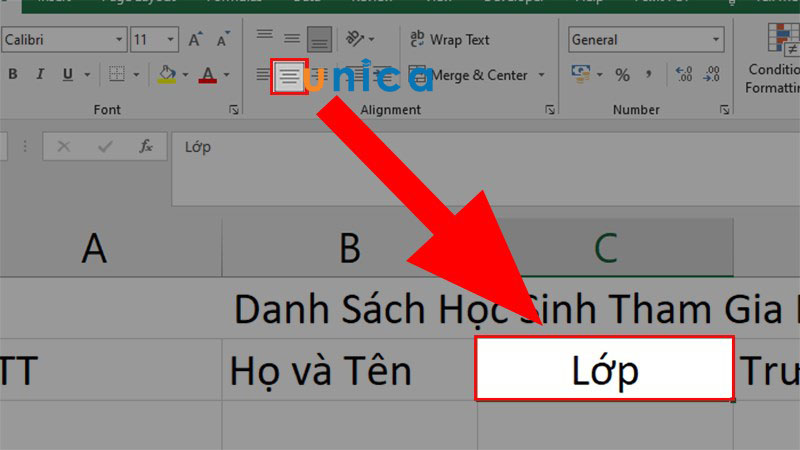 cach-can-giua-trong-excel-2