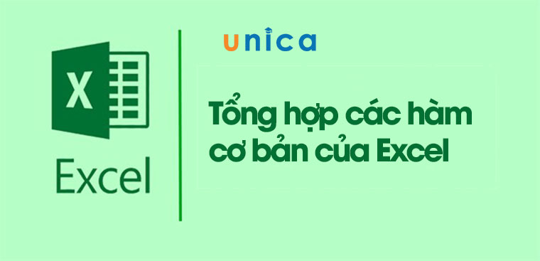 Tổng hợp các hàm trong Excel thường được dùng trong văn phòng