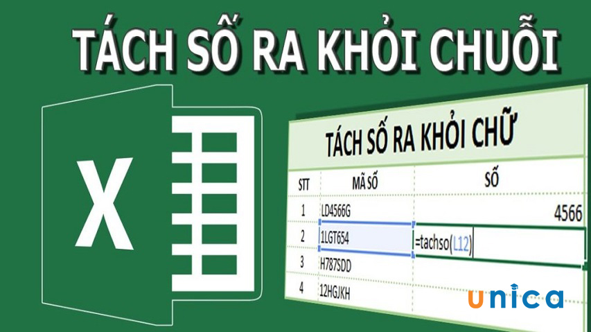 Hàm tách số ra khỏi chuỗi trong excel cực dễ chỉ 5 giây