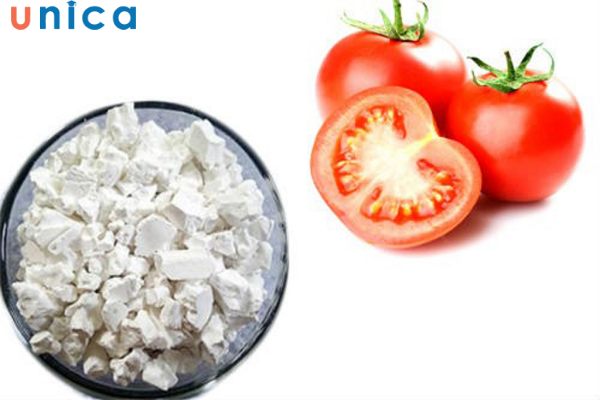 Bột sắn dây và cà chua giúp da sáng mịn