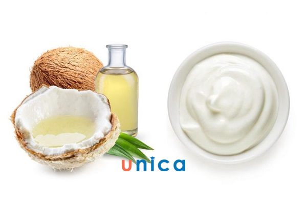 Làm trắng da với dầu dừa và sữa chua không đường