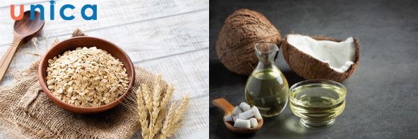 Mặt nạ dưỡng da bằng dầu dừa và bột yến mạch