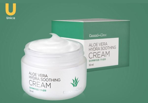 GoodnDoc Aloe Vera Hydra Soothing Cream còn giúp làm dịu và giúp da thêm mềm mại