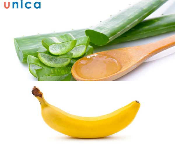 Mặt nạ nha đam và chuối giúp làn da trắng hồng