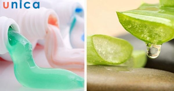 Cách làm trắng da bằng nha đam và kem đánh răng