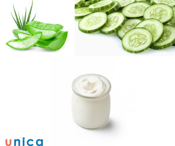 Mặt nạ nha đam, dưa chuột và sữa chua