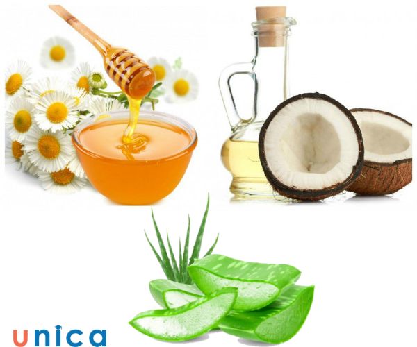 Mặt nạ nha đam, mật ong trộn cùng dầu dừa