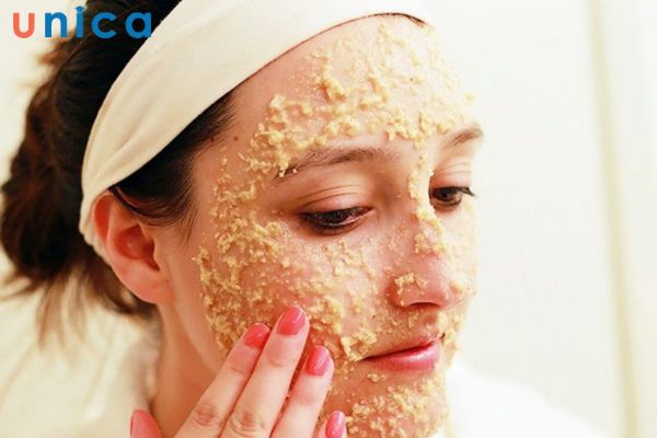 Trị nhờn da mặt bằng mặt nạ bột yến mạch