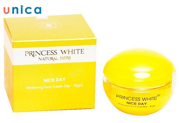 Princess White thật có bao bì đẹp, màu chữ sắc nét