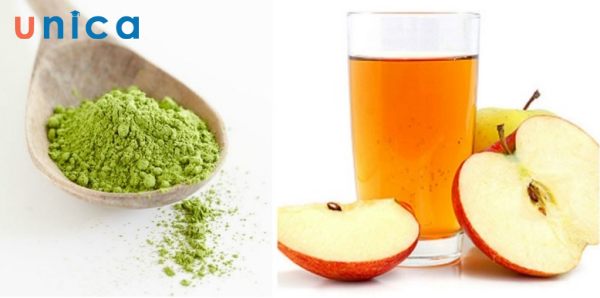 Dưỡng da bằng mặt nạ trà xanh và giấm táo