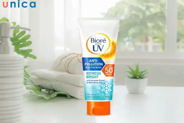 Chống nắng toàn thân Bioré Serum UV Anti-Pollution Body Care