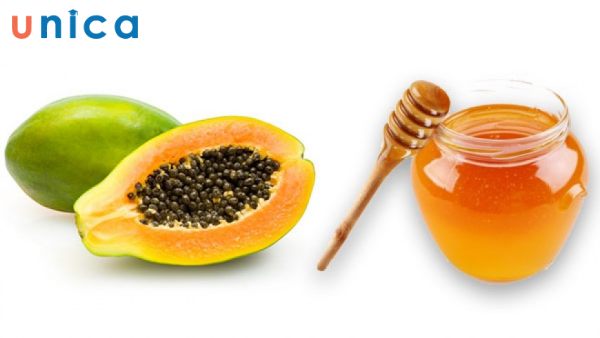 Đu đủ và mật ong dưỡng trắng da tự nhiên