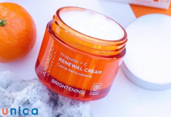 Andalou Renewal Cream Brightening Probiotic + C tới từ thương hiệu dược mỹ phẩm Andalou