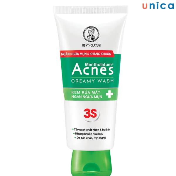 Sữa rửa mặt trị mụn tuổi dậy thì Acnes Creamy Wash