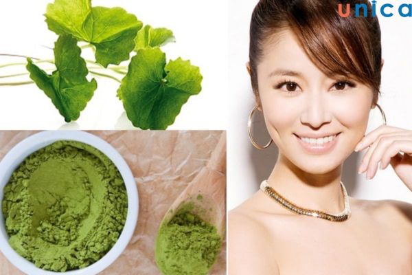 Kết hợp rau má với trà xanh tạo lớp mặt nạ chăm sóc da hoàn hảo
