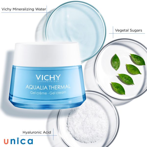 Vichy Aqualia Thermal Rehydrating Gel Cream có chất kem mỏng