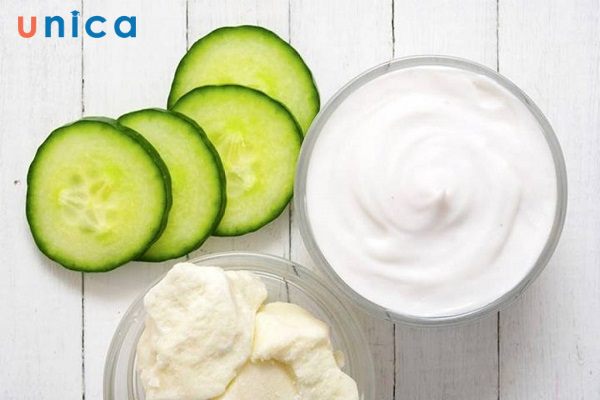 Mặt nạ chuối, sữa chua và dưa chuột
