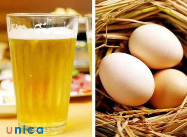 Trứng gà rất dễ lên men nên ngay sau khi pha trộn xong mặt nạ từ trứng và bia bạn nên dùng ngay