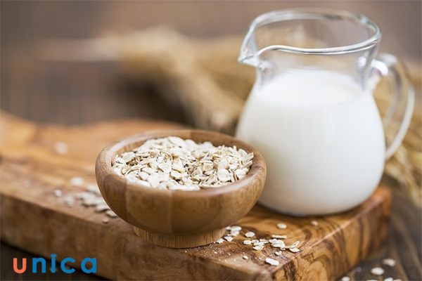 Yến mạch và sữa tươi giúp dưỡng da trắng, hồng hào và tươi trẻ