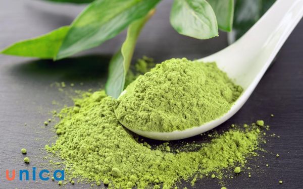 Bột trà xanh chứa nhiều chất oxy hóa tốt cho da