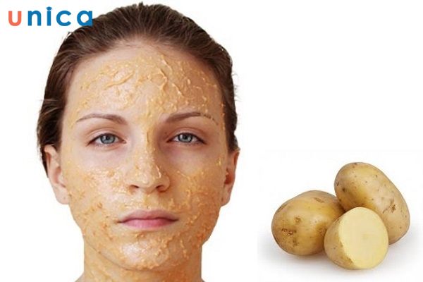 Chỉ đắp mặt nạ khoai tây trong khoảng 15-20 phút