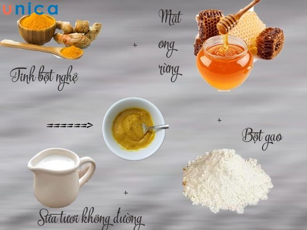 Kem gạo tinh nghệ mật ong là một trong những phương pháp chăm sóc da thuần tự nhiên