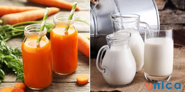 Dưỡng da bằng mặt nạ cà rốt và sữa tươi