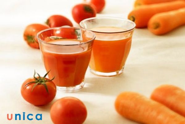 Mặt nạ làm từ cà rốt và cà chua