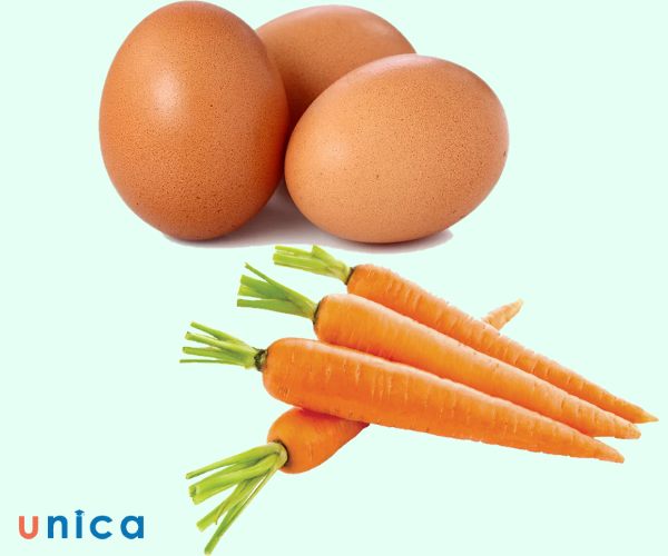 Dưỡng da bằng mặt nạ cà rốt và trứng gà