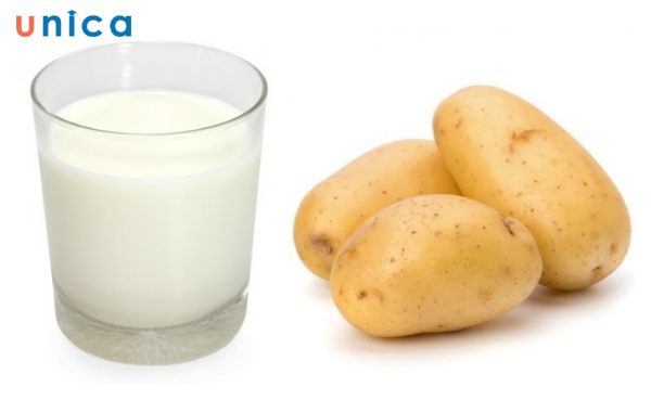 Mặt nạ làm từ khoai tây và sữa tươi