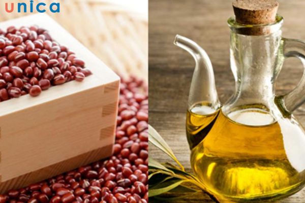 Mặt nạ đậu đỏ với dầu dừa