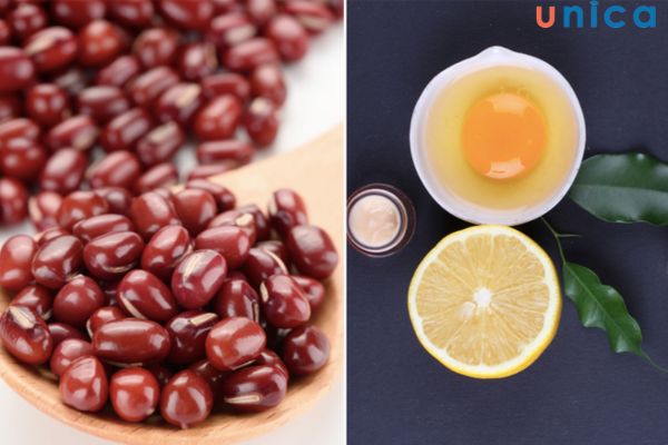 Mặt nạ đậu đỏ với cam sành