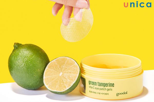 Mặt nạ dưỡng vùng mắt Goodal Green Tangerine Vita C Eye Gel Patch
