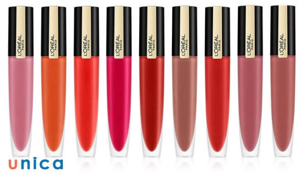 Vỏ của L'oreal Paris Rouge Signature được làm từ nhựa cứng, phần thân dài tạo nên vẻ bề ngoài đầy sang trọng