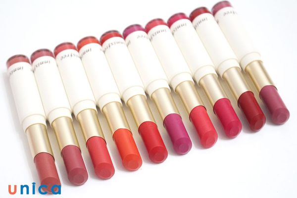 Các màu trong Innisfree Real Fit Velvet Lipstick