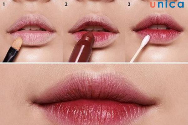 Hướng dẫn cách đánh son môi cho môi thâm đúng cách