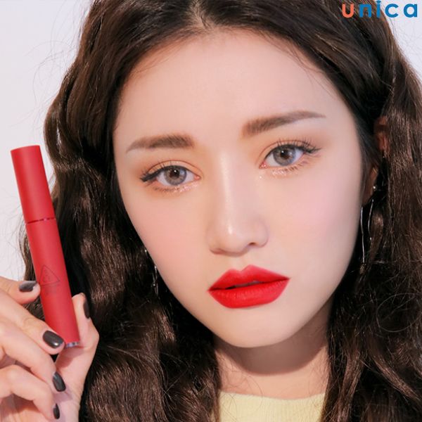 Son kem 3CE Velvet Lip Tint màu đỏ thuần bán chạy nhất trên thị trường