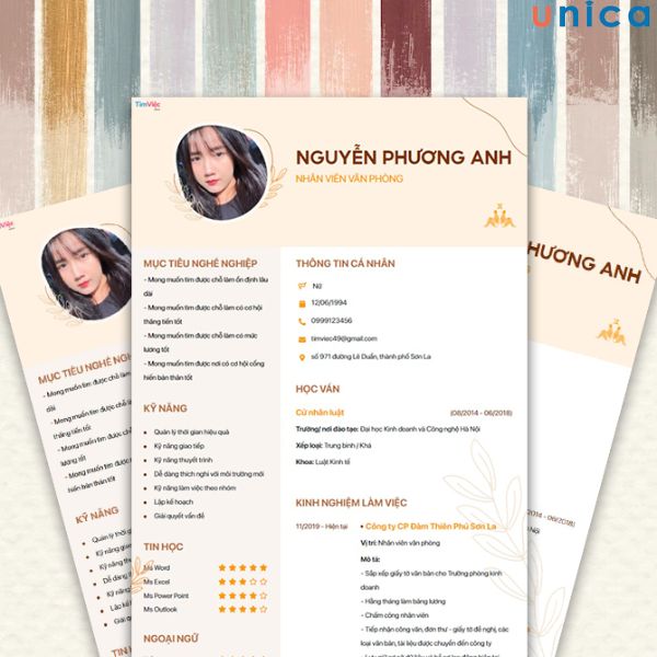 CV chuyên nghiệp cần đủ thông tin và có bố cục rõ ràng