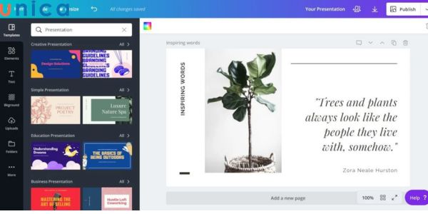 Kho template trên Canva rất đa dạng
