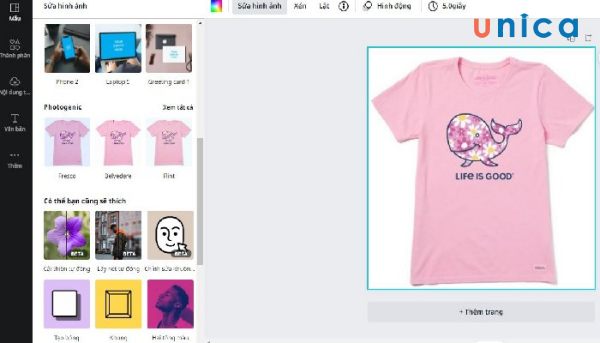 Thiết kế áo phông trên Canva