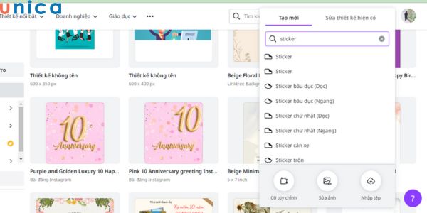 Hướng dẫn tạo sticker bằng Canva chuyên nghiệp cực đơn giản