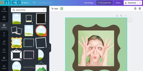 Canva cung cấp một thư viện lớn hình ảnh và biểu đồ để bạn thêm vào lịch