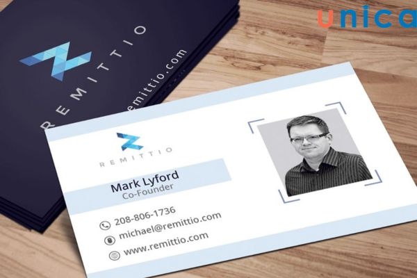 Mẫu danh thiếp cá nhân có ảnh mang dấu ấn cá nhân rõ rệt