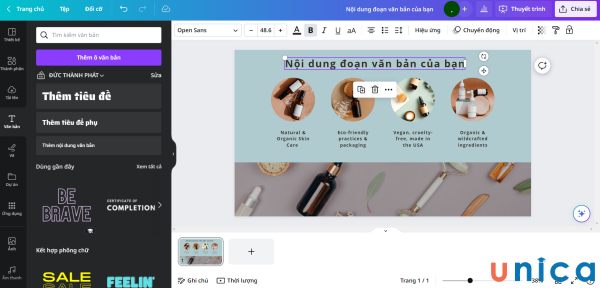Thêm văn bản vào slide
