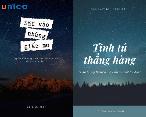 Mẫu bìa sách đẹp từ Canva